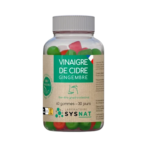 Gummies vinaigre de cidre et gingembre
