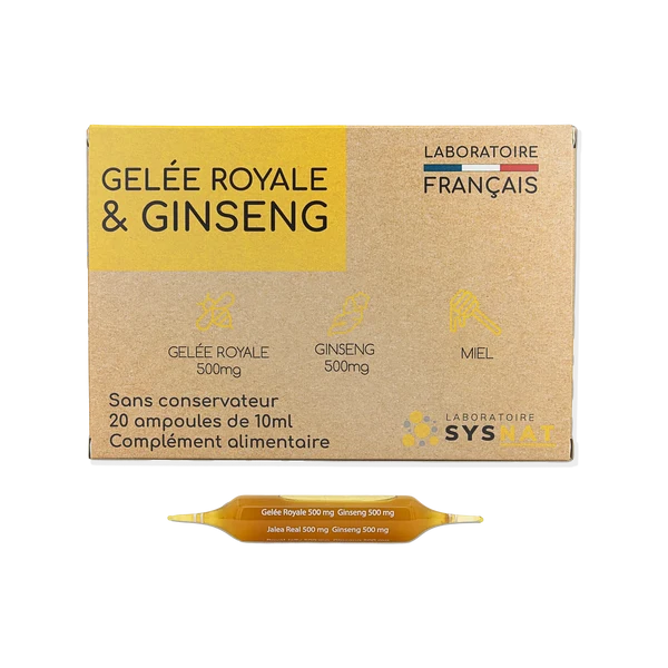 gelée royale et le ginseng pour booster mon énergie