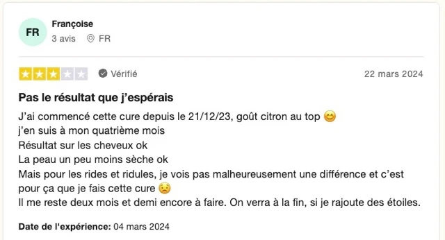 temoignage collagene cure