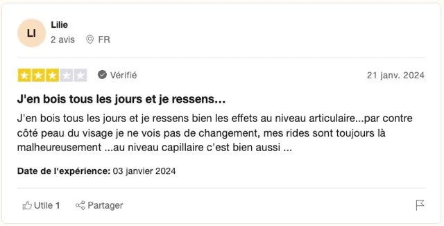 avis bienfait cure collagène