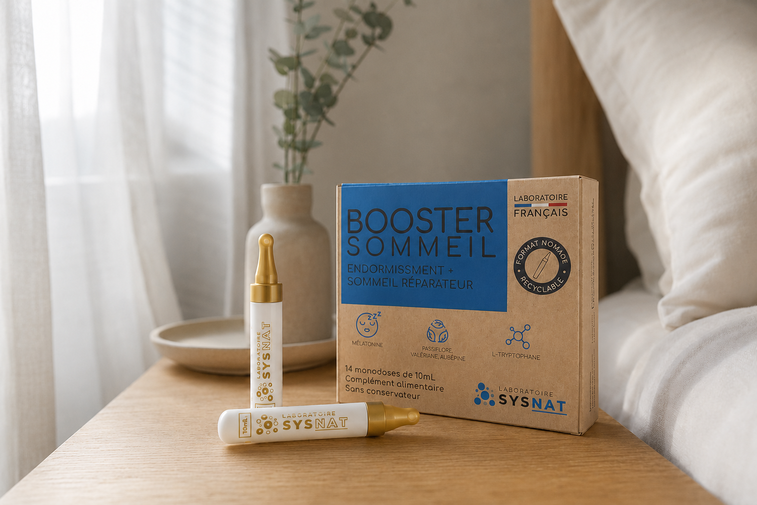 Booster Sommeil SYSNAT pour accompagner un endormissement rapide